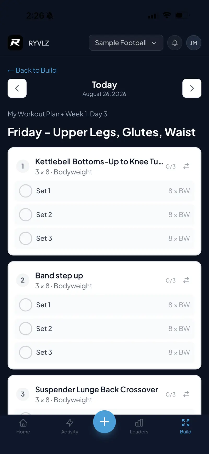 Strength Programs in RYVLZ